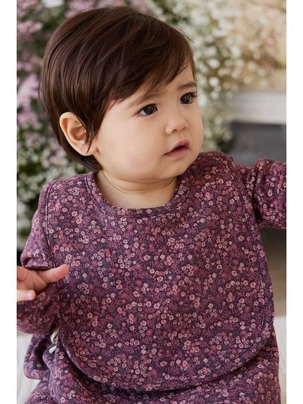 【ベビー】スタイ Fig Floral／オーガニックコットン