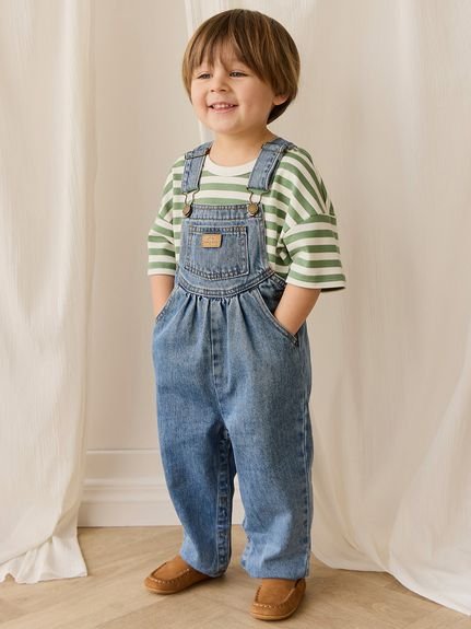 【ベビー＆キッズ】デニムオーバーオール Vintage Denim（80～120cm）