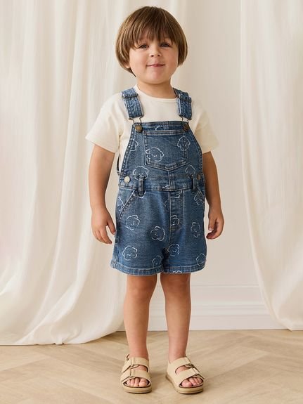 【ベビー＆キッズ】Haruデニムショートオーバーオール（70～120cm）