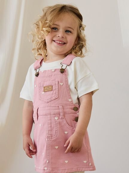【ベビー＆キッズ】ジャンパースカートPetite Heart Rose（80～120cm）