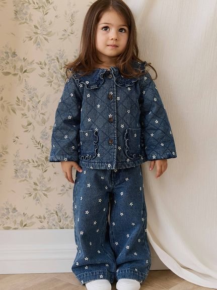 【ベビー＆キッズ】フラワーデニムパンツJosie Floral Denim（70～120cm）