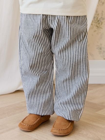 【ベビー＆キッズ】コットンツイルロングパンツ Sailpr Stripe Eclipse Clpud（70～120cm）
