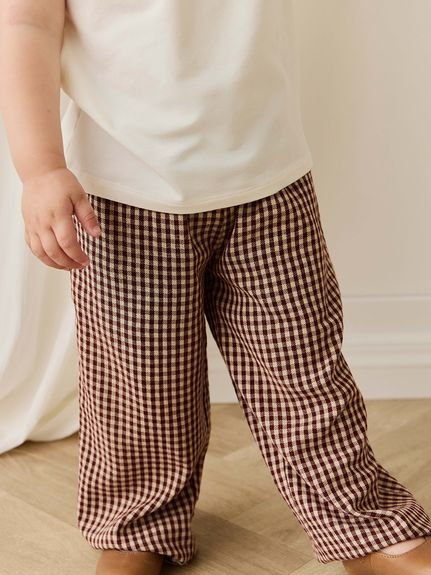 【ベビー＆キッズ】ロングパンツ Cinnamon Gingham（70～100cm）