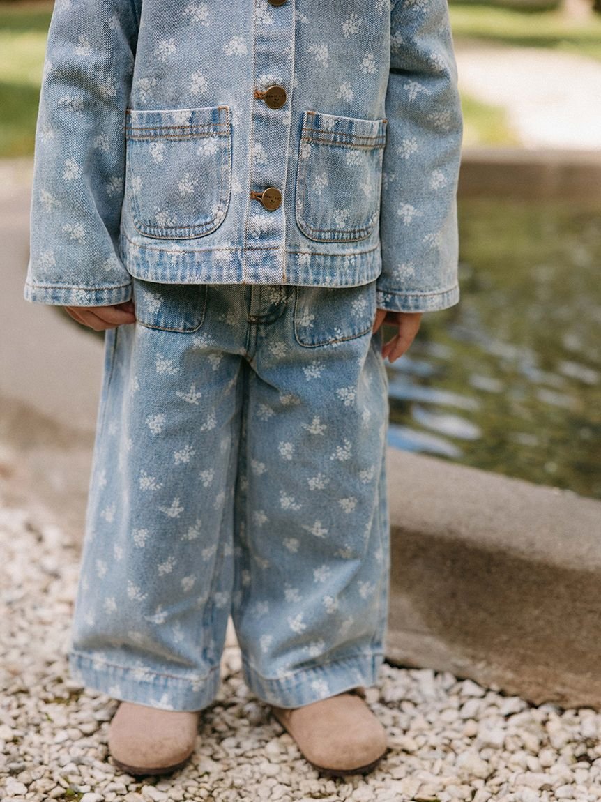 【ベビー＆キッズ】フローラルデニムパンツ Tully Floral Denim（70～120cm）