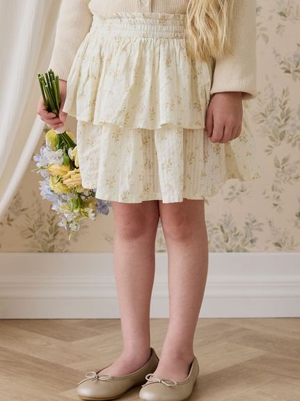 【ベビー＆キッズ】シアーサッカーフリルスカート Justine Parchment（70～120cm）