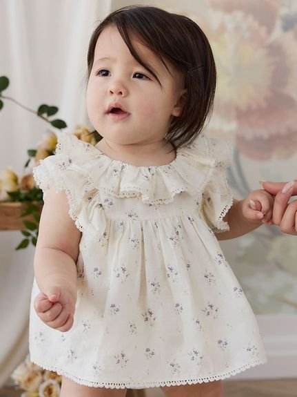 【ベビー＆キッズ】コットン花柄ブラウス Jade Floral（70～120cm）