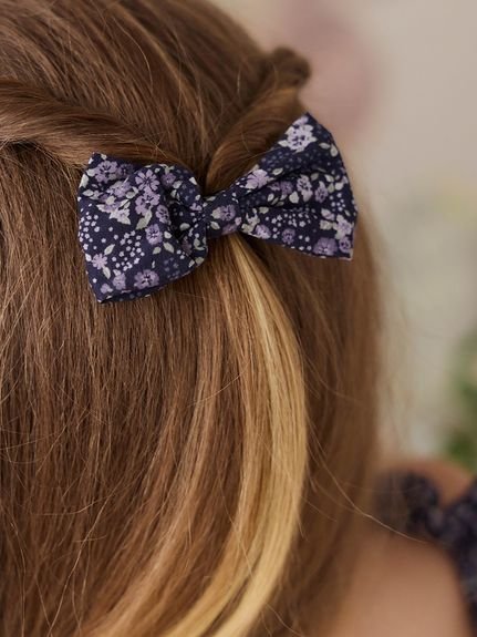 ヘアクリップ Violet Floral