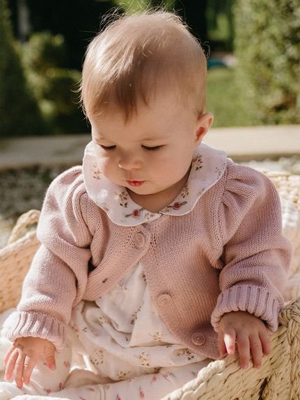 【ベビー＆キッズ】ニットカーデ Sweetpea Marle（70～120cm）